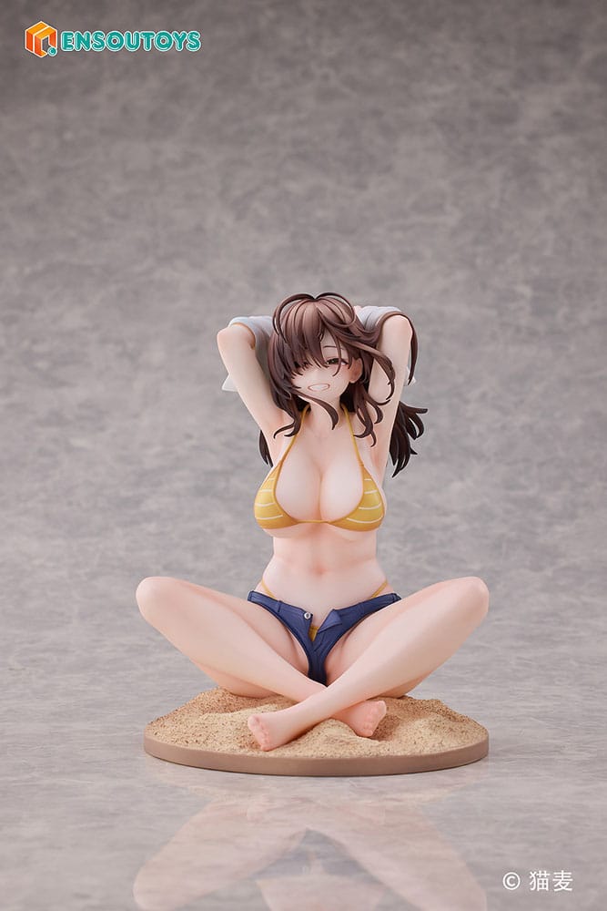 Original Character Statue Danjo no Yujo ga Seiritsu Dekinai Type no Onna Tomodachi 15 cm Prizefiguren Yokina