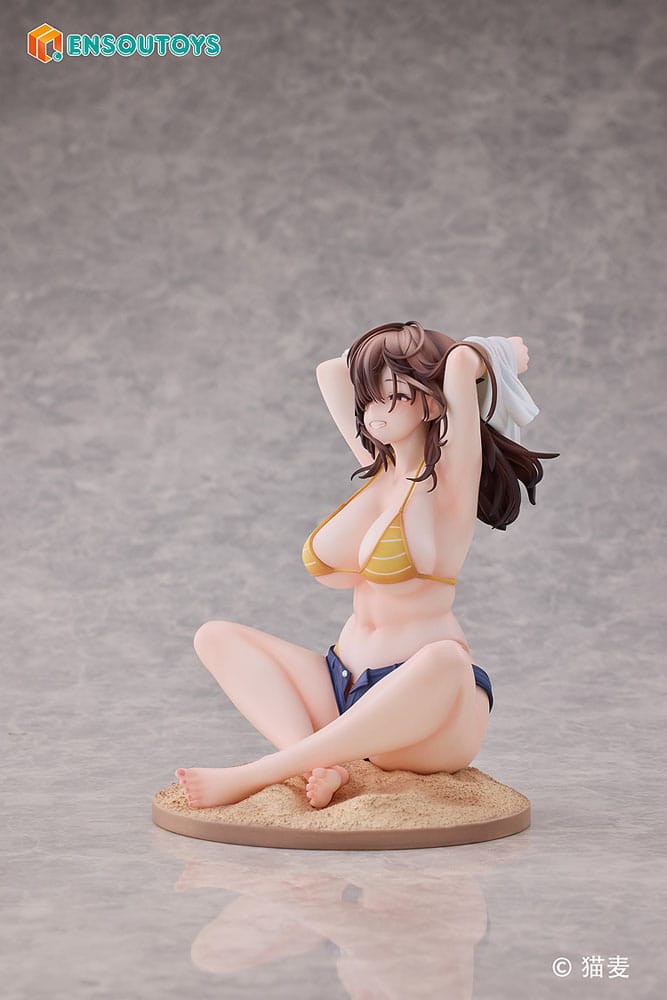 Original Character Statue Danjo no Yujo ga Seiritsu Dekinai Type no Onna Tomodachi 15 cm Prizefiguren Yokina