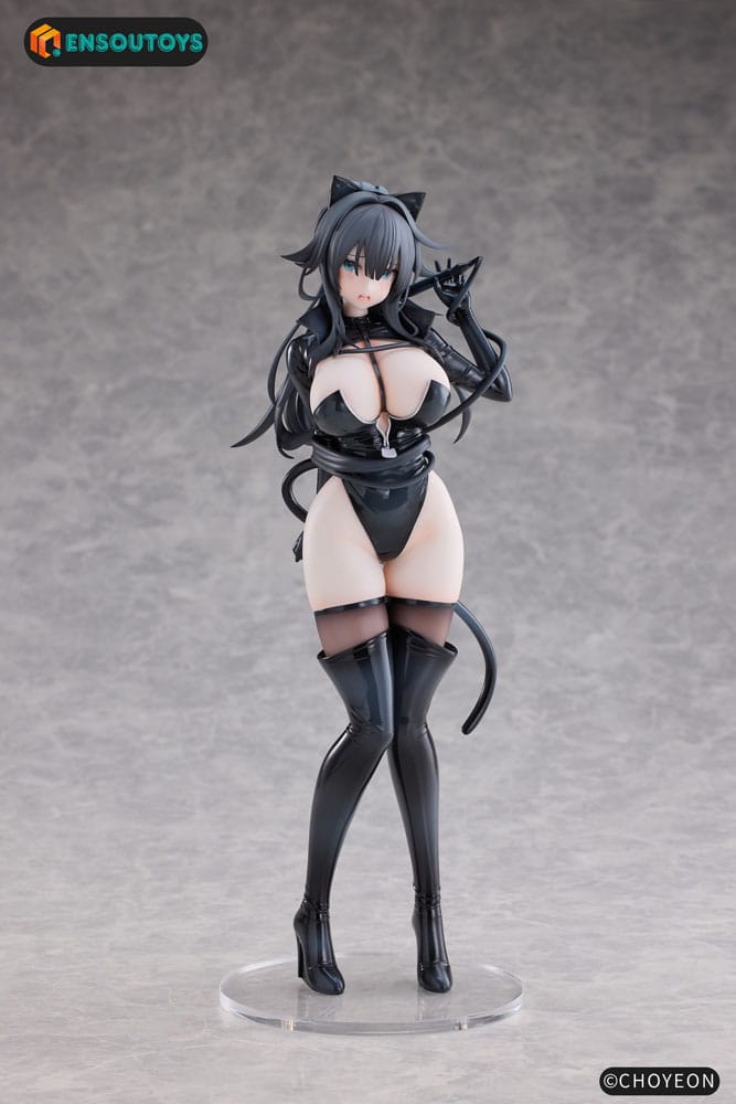 Original Character Statue 1/6 Cat Woman Happy-chan 27 cm Scalefiguren Yokina