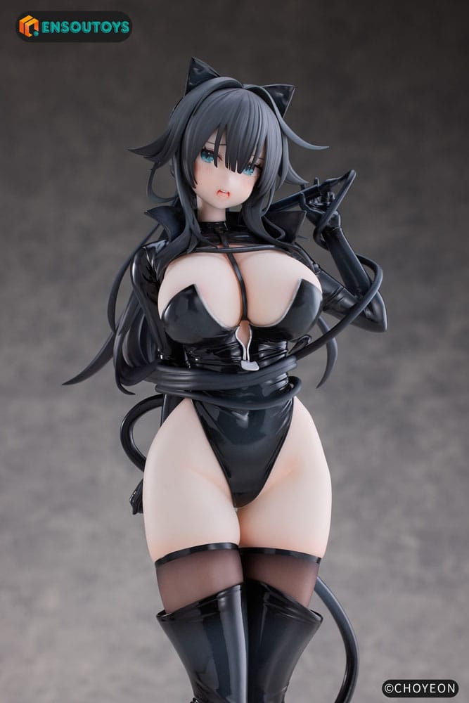 Original Character Statue 1/6 Cat Woman Happy-chan 27 cm Scalefiguren Yokina