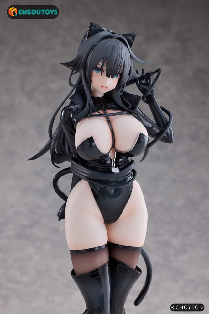 Original Character Statue 1/6 Cat Woman Happy-chan 27 cm Scalefiguren Yokina