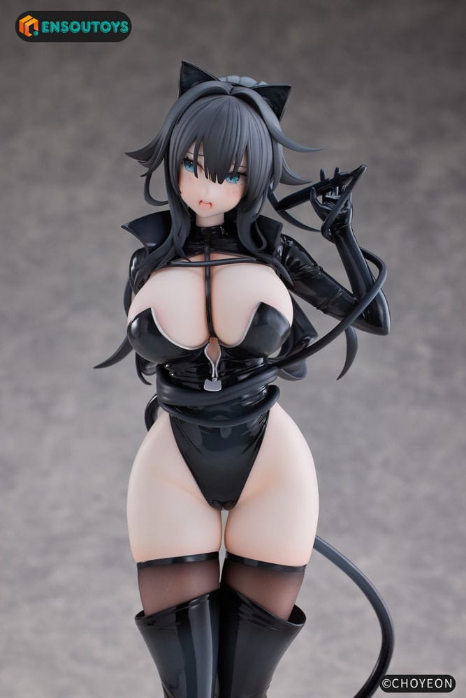 Original Character Statue 1/6 Cat Woman Happy-chan 27 cm Scalefiguren Yokina