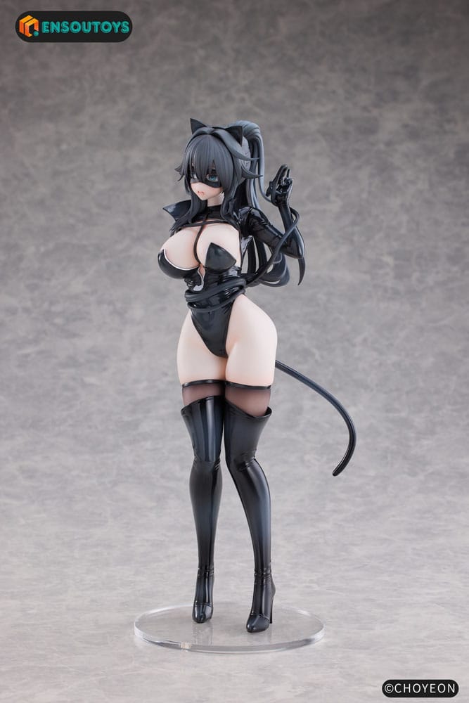 Original Character Statue 1/6 Cat Woman Happy-chan 27 cm Scalefiguren Yokina
