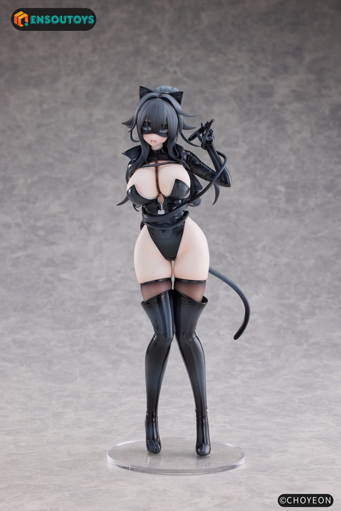 Original Character Statue 1/6 Cat Woman Happy-chan 27 cm Scalefiguren Yokina
