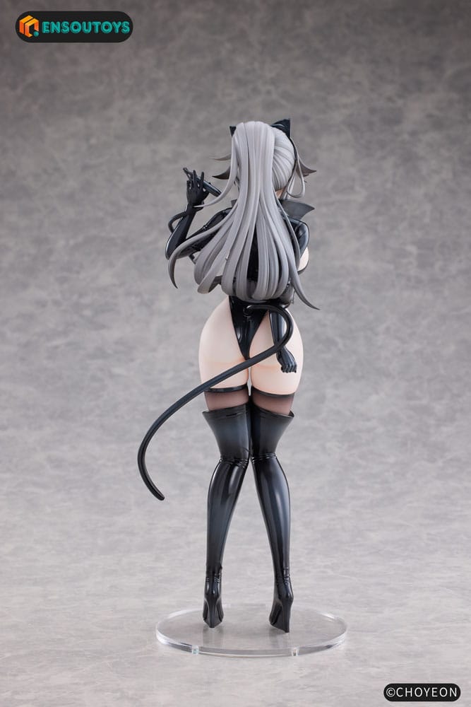 Original Character Statue 1/6 Cat Woman Happy-chan Different Color Edition 27 cm Scalefiguren Yokina