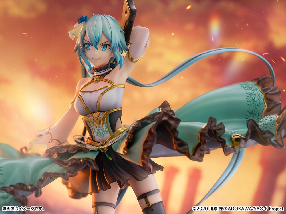 Sword Art Online SHIBUYA SCRAMBLE FIGURE PVC Statue 1/7 Sinon Crystal Dress Ver. 29 cm Scalefiguren Yokina