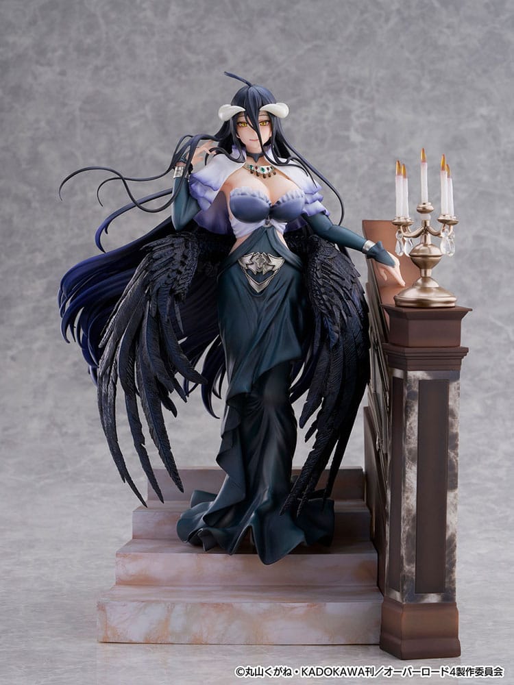 Overlord SHIBUYA SCRAMBLE FIGURE PVC Statue 1/7 Albedo Jet Black Dress Ver. 28 cm Scalefiguren Yokina