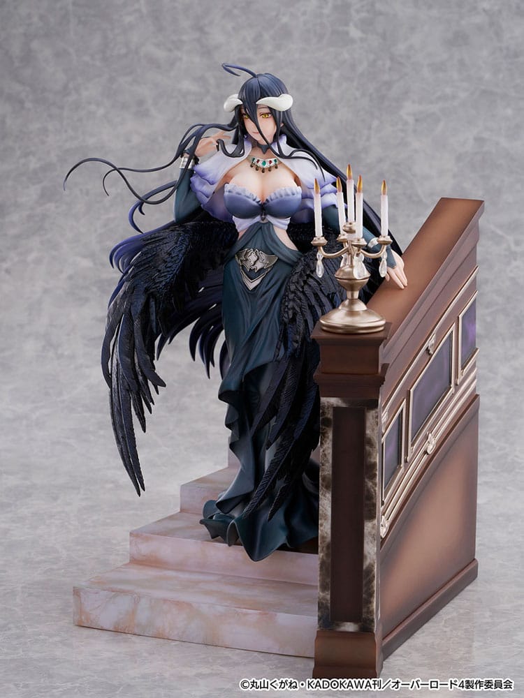 Overlord SHIBUYA SCRAMBLE FIGURE PVC Statue 1/7 Albedo Jet Black Dress Ver. 28 cm Scalefiguren Yokina