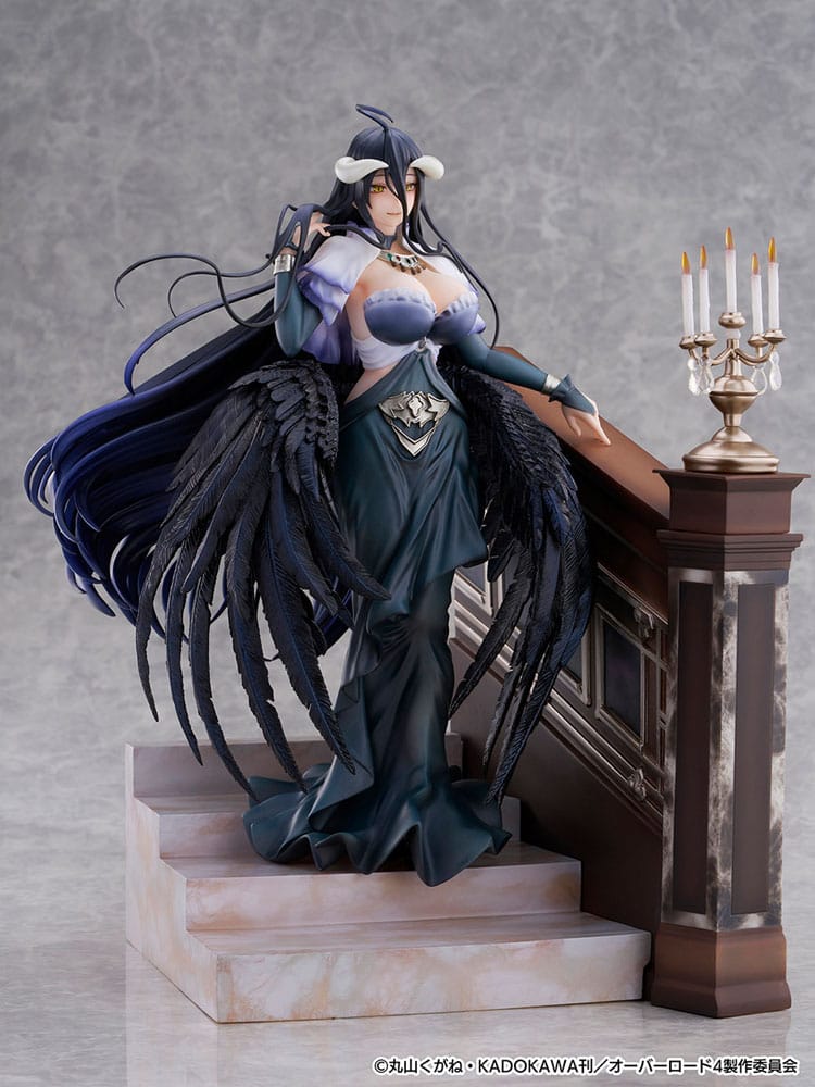 Overlord SHIBUYA SCRAMBLE FIGURE PVC Statue 1/7 Albedo Jet Black Dress Ver. 28 cm Scalefiguren Yokina
