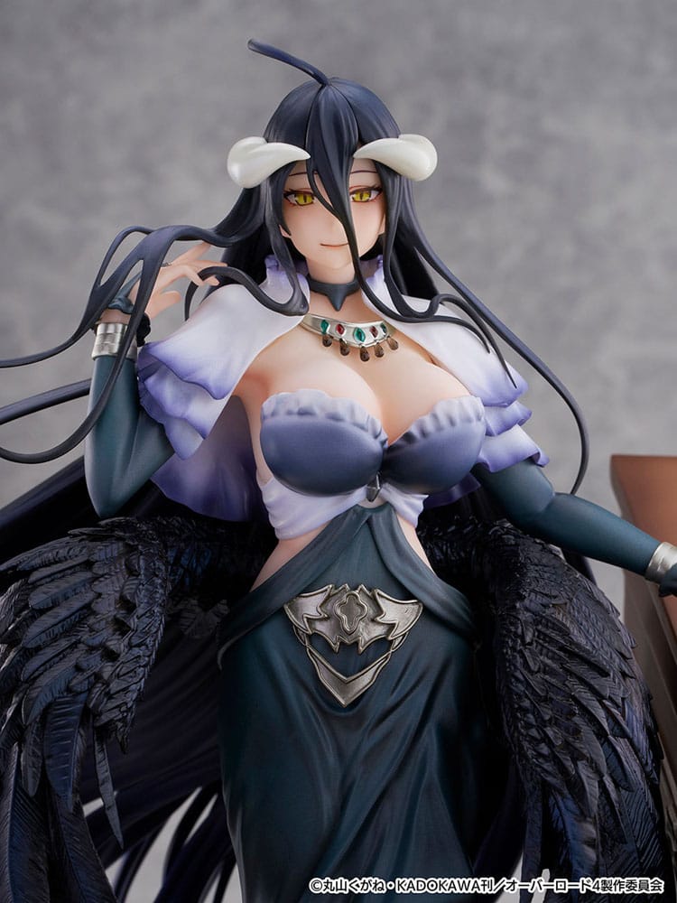 Overlord SHIBUYA SCRAMBLE FIGURE PVC Statue 1/7 Albedo Jet Black Dress Ver. 28 cm Scalefiguren Yokina