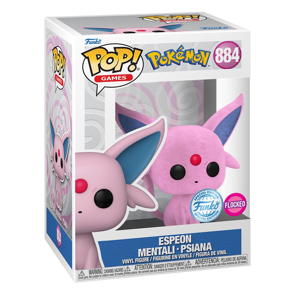 Pokemon POP! Games Vinyl Figur Flocked Espeon 9 cm Funko POP! Yokina