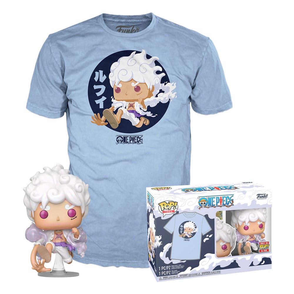 One Piece POP! & Tee Vinyl Figur & T-Shirt Set Luffy Fifth Gear Funko POP! Yokina