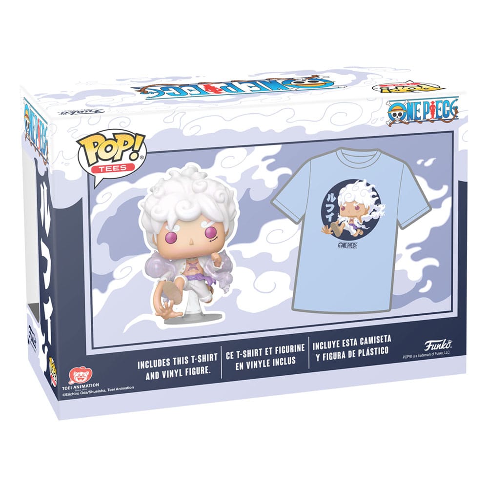 One Piece POP! & Tee Vinyl Figur & T-Shirt Set Luffy Fifth Gear Funko POP! Yokina