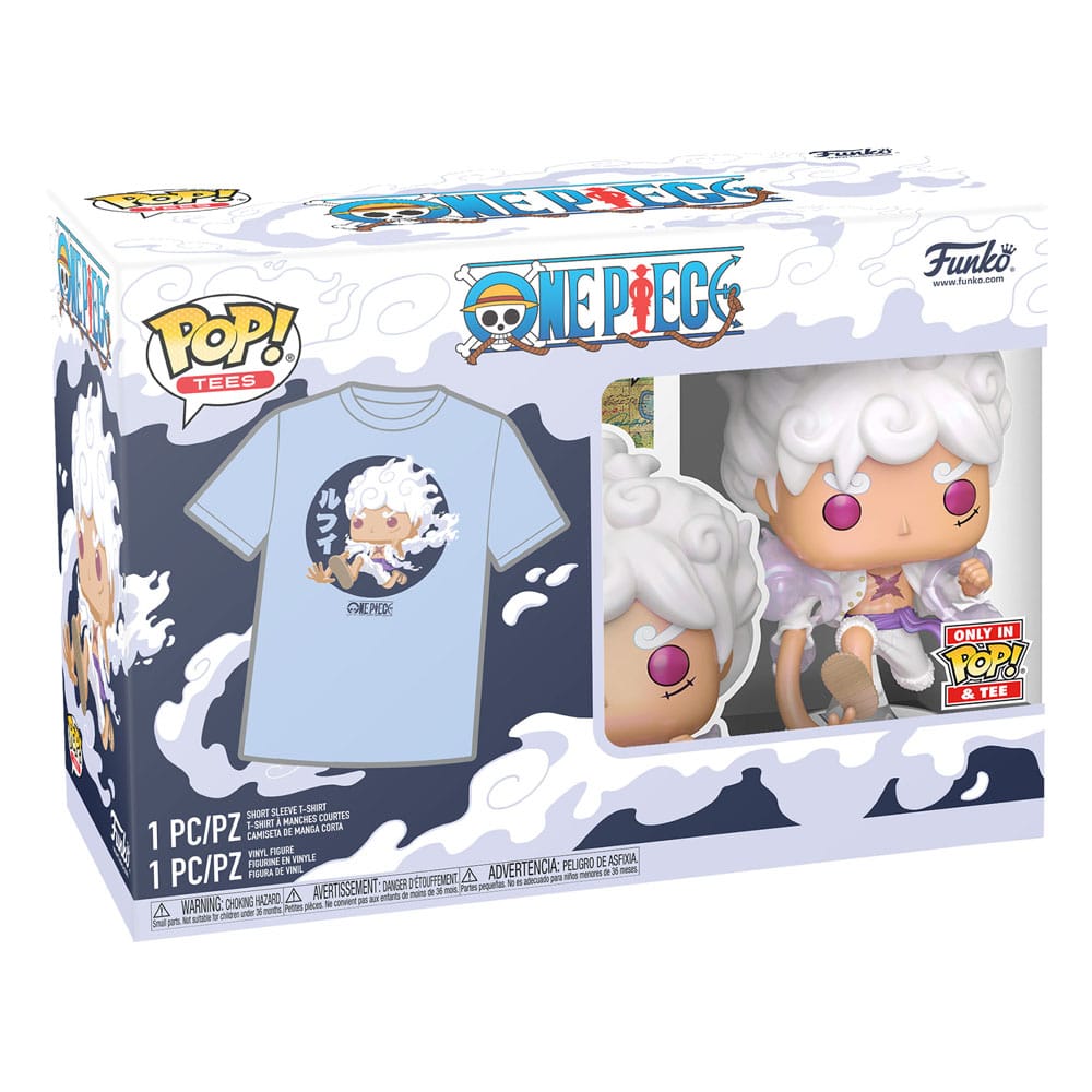 One Piece POP! & Tee Vinyl Figur & T-Shirt Set Luffy Fifth Gear Funko POP! Yokina