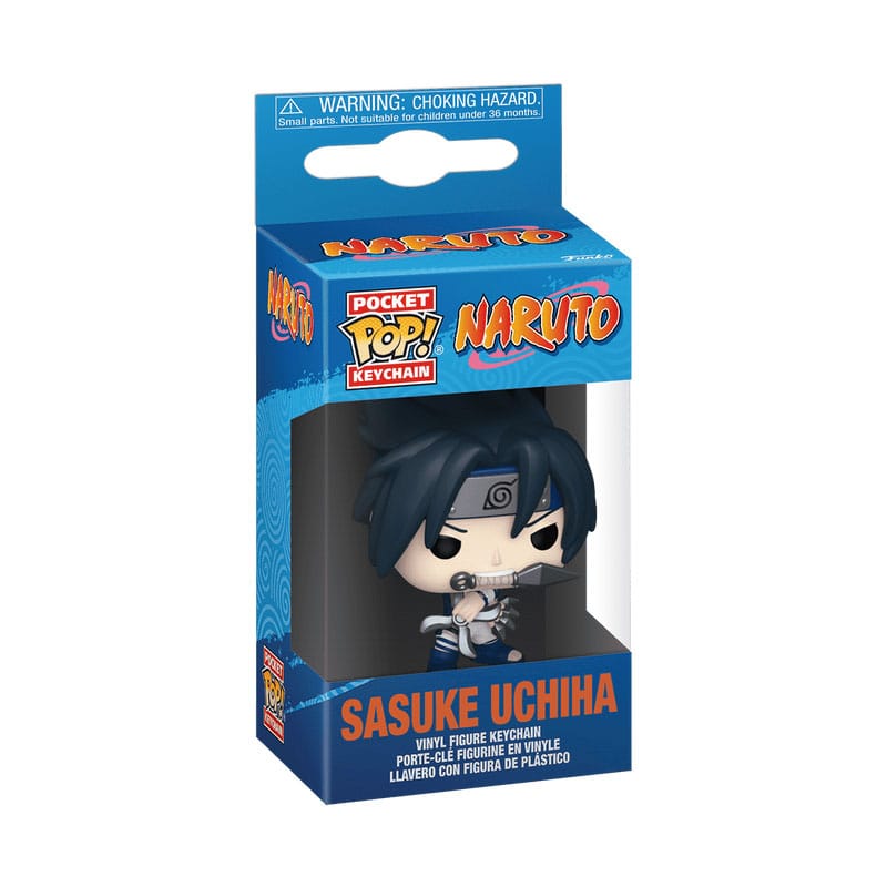 Naruto Classic POP! Vinyl Schlüsselanhänger Sasuke 4 cm Schlüsselanhänger Yokina