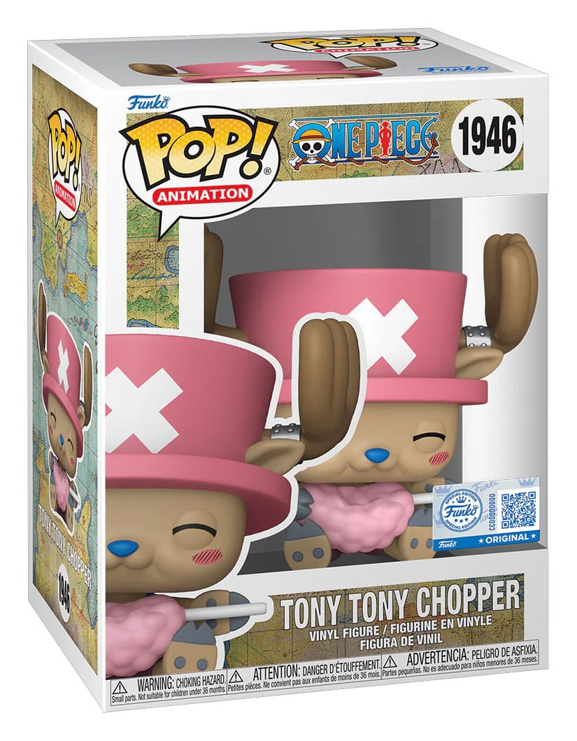One Piece POP! Animation Vinyl Figur Tony Chopper with Cotton Candy heo Exclusive 9 cm Funko POP! Yokina