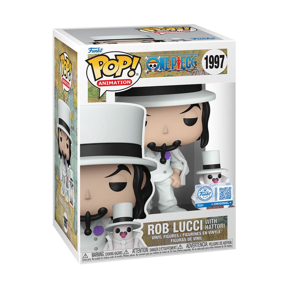 One Piece POP!&Buddy Animation Vinyl Figuren Rob Lucci with Hattori w/Chase 10 cm Funko POP! Yokina