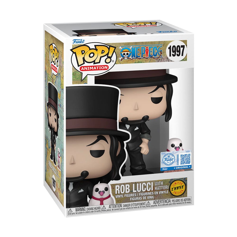 One Piece POP!&Buddy Animation Vinyl Figuren Rob Lucci with Hattori w/Chase 10 cm Funko POP! Yokina