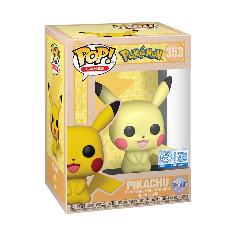 Pokémon POP! Games Vinyl Figur Pikachu (SftClr) 9 cm Funko POP! Yokina