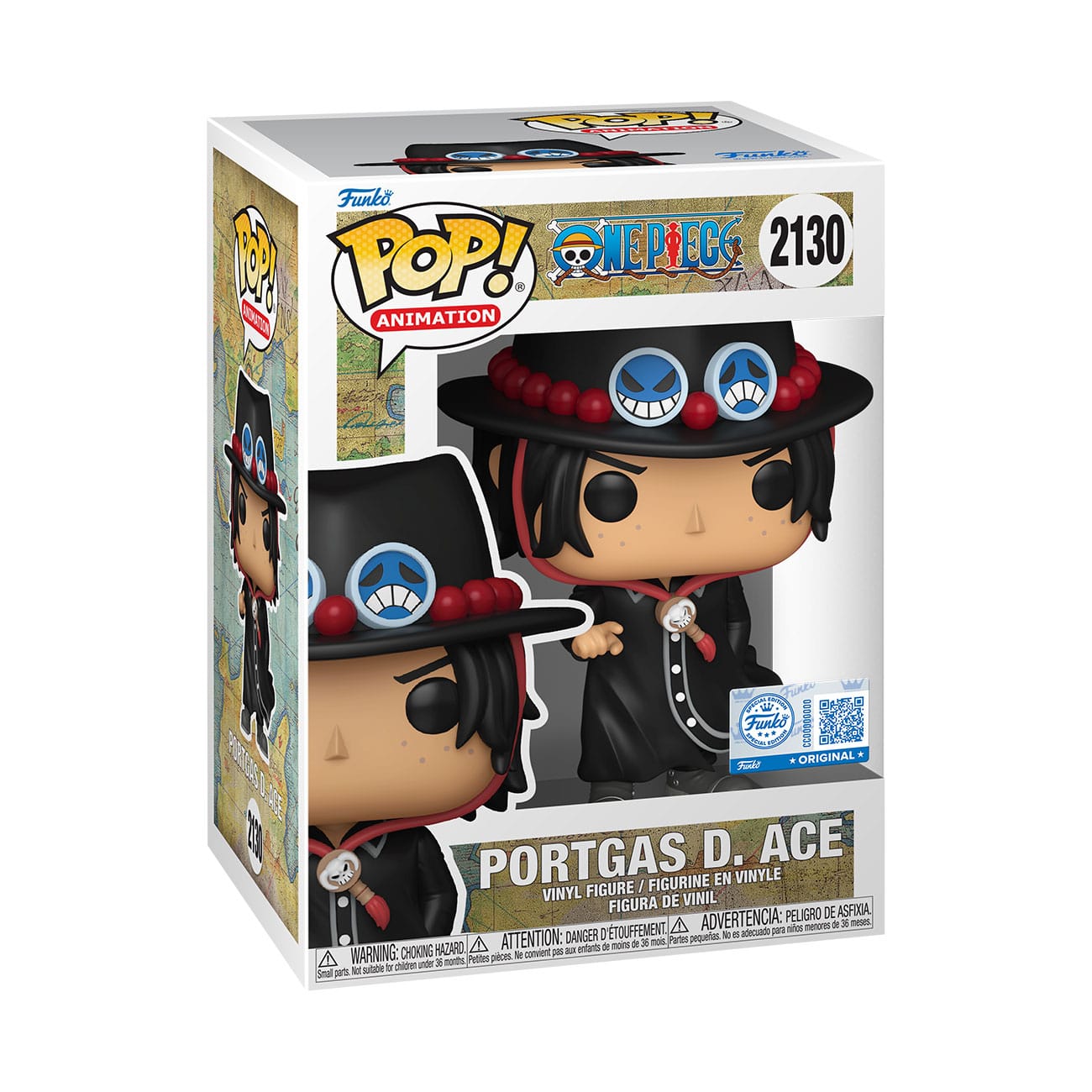 One Piece POP! Animation Vinyl Figur Portgas D. Ace Intro *Exclusive Edition* 9 cm Funko POP! Yokina