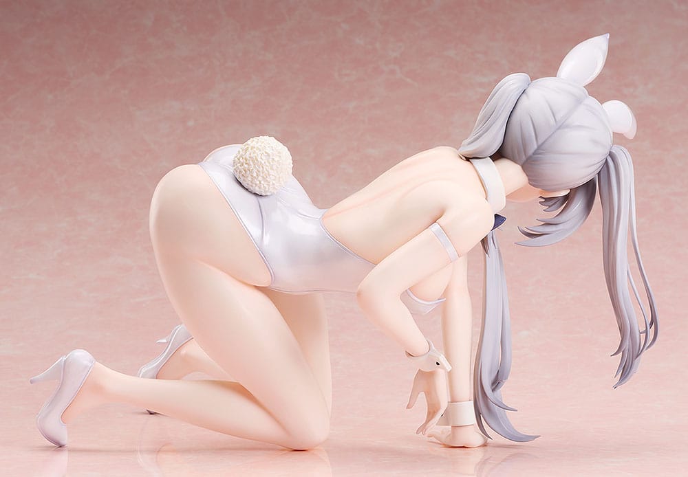 Date A Live: Date A Bullet Statue 1/4 White Queen Bare Leg Bunny Ver. 20 cm Scalefiguren Yokina