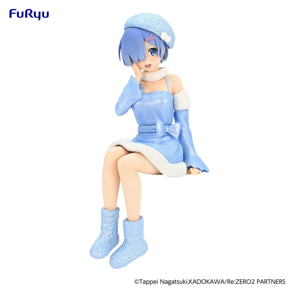 Re:Zero Starting Life in Another World Noodle Stopper PVC Statue Rem Snow Princess Pearl Color Ver. 14 cm Prizefiguren Yokina