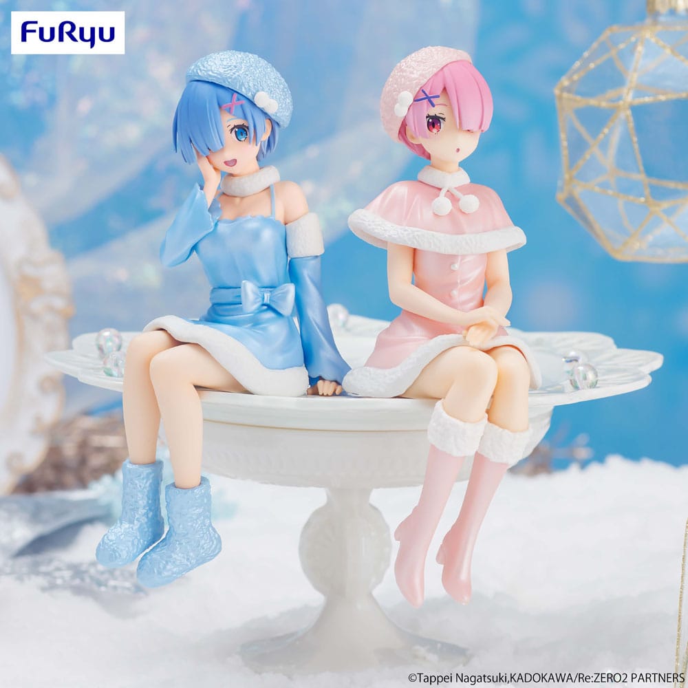 Re:Zero Starting Life in Another World Noodle Stopper PVC Statue Rem Snow Princess Pearl Color Ver. 14 cm Prizefiguren Yokina