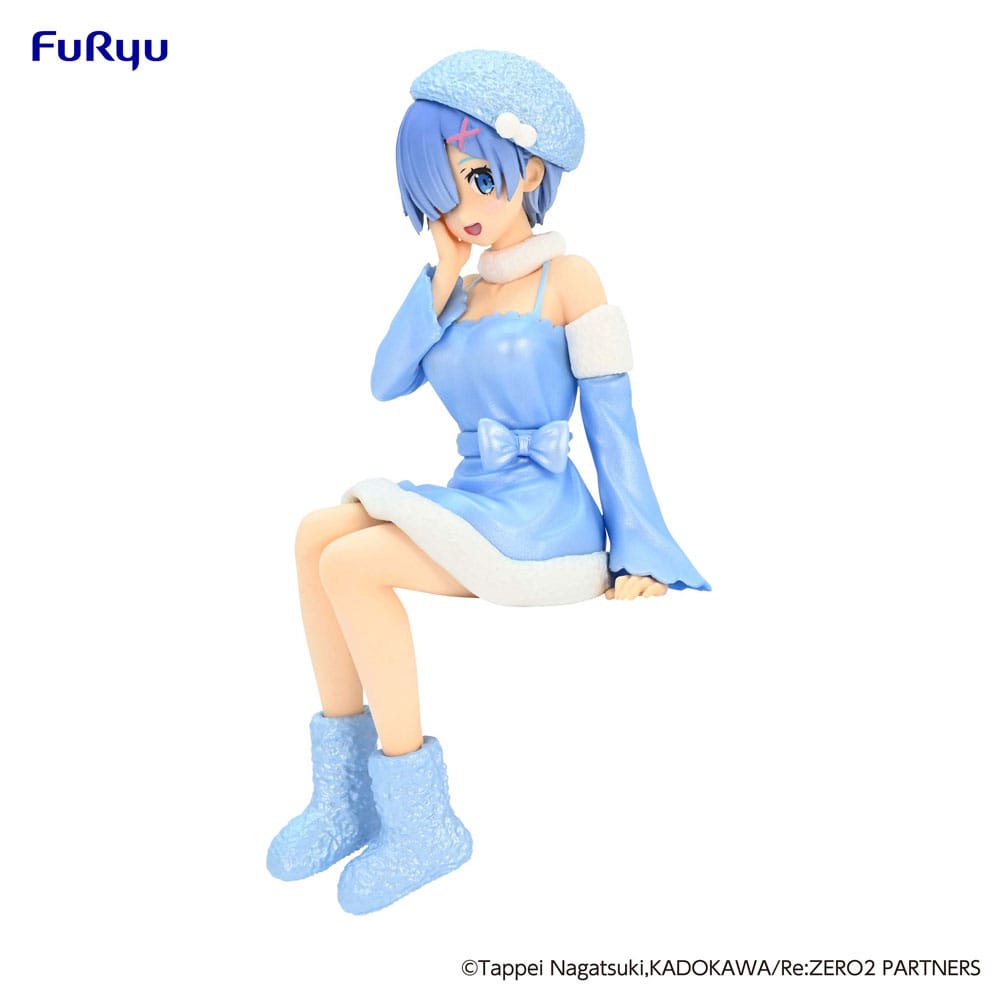 Re:Zero Starting Life in Another World Noodle Stopper PVC Statue Rem Snow Princess Pearl Color Ver. 14 cm Prizefiguren Yokina