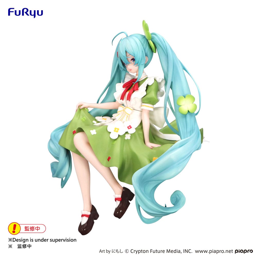 Hatsune Miku Noodle Stopper PVC Statue Flower Fairy Clover 15 cm Prizefiguren Yokina
