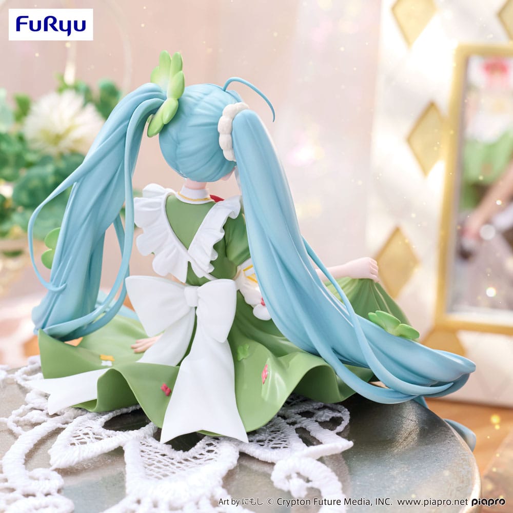 Hatsune Miku Noodle Stopper PVC Statue Flower Fairy Clover 15 cm Prizefiguren Yokina