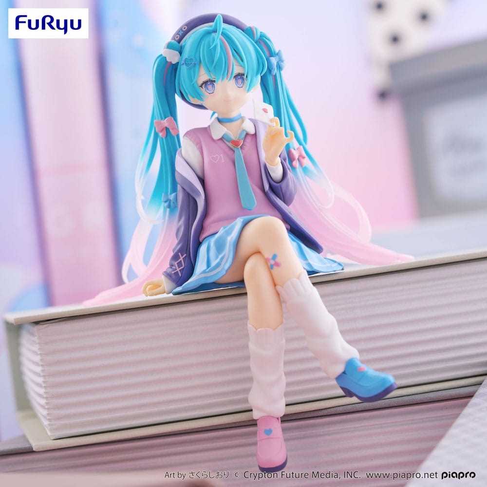 Hatsune Miku Noodle Stopper PVC Statue Hatsune Miku Love Blazer Navy Color Ver. 14 cm Prizefiguren Yokina