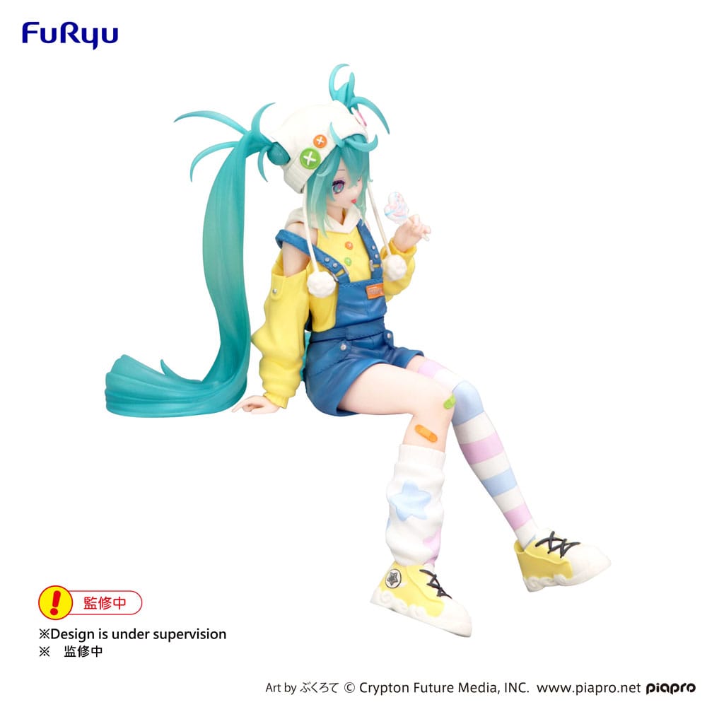 Hatsune Miku Noodle Stopper PVC Statue Hatsune Miku Lollipop 15 cm Prizefiguren Yokina