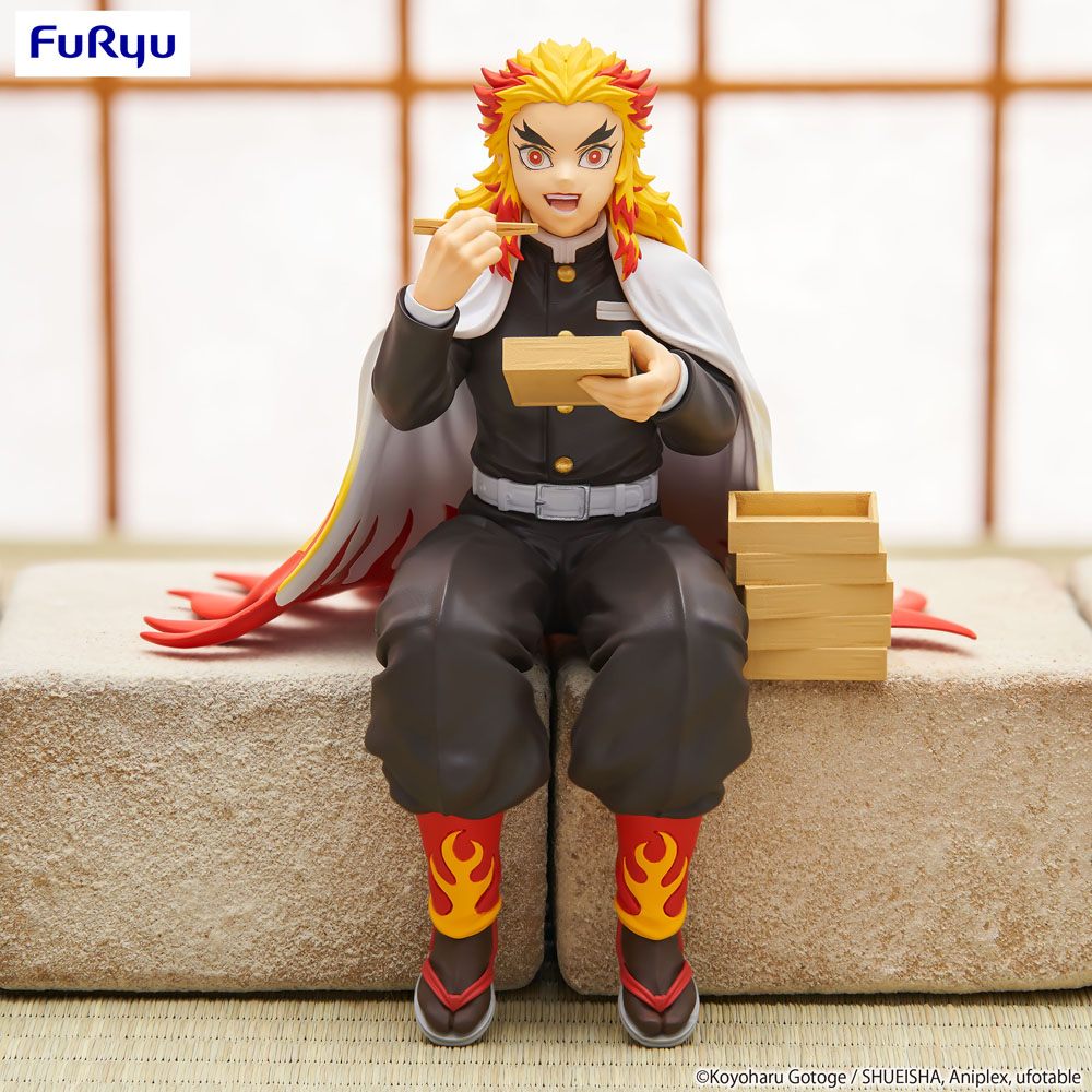 Demon Slayer: Kimetsu no Yaiba Noodle Stopper PVC Statue Rengoku Kyojuro 14 cm Prizefiguren Yokina