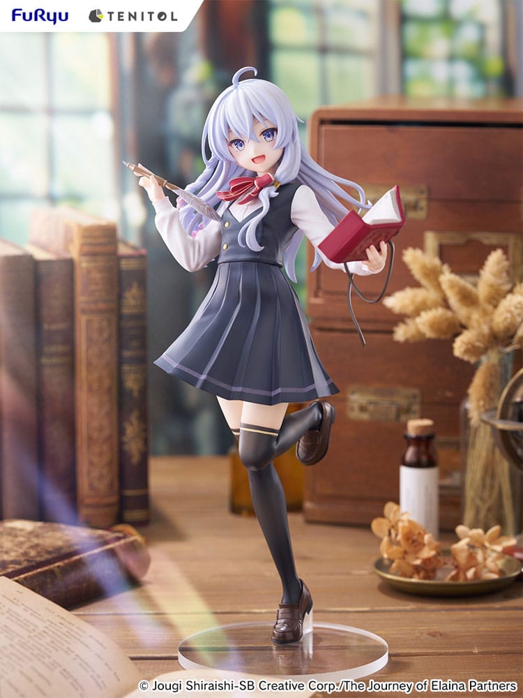 Wandering Witch: The Journey of Elaina Tenitol Tall PVC Statue Elaina School Uniform Ver. 29 cm Prizefiguren Yokina