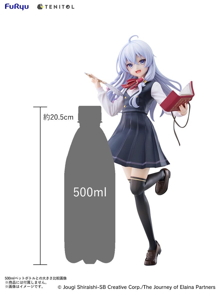 Wandering Witch: The Journey of Elaina Tenitol Tall PVC Statue Elaina School Uniform Ver. 29 cm Prizefiguren Yokina
