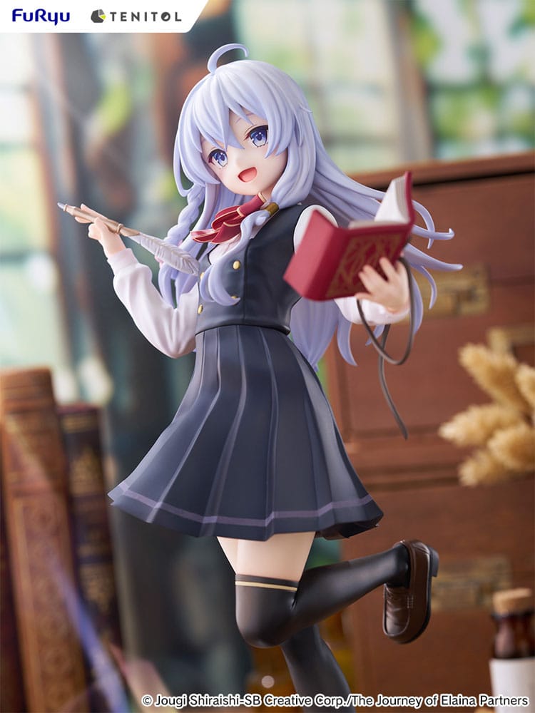 Wandering Witch: The Journey of Elaina Tenitol Tall PVC Statue Elaina School Uniform Ver. 29 cm Prizefiguren Yokina