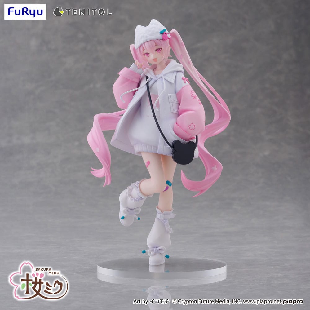 Hatsune Miku Tenitol PVC Statue Sakura Miku Cool style [petit] 19 cm Prizefiguren Yokina