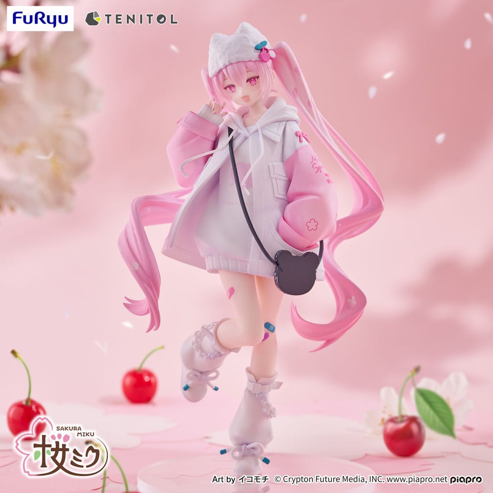 Hatsune Miku Tenitol PVC Statue Sakura Miku Cool style [petit] 19 cm Prizefiguren Yokina