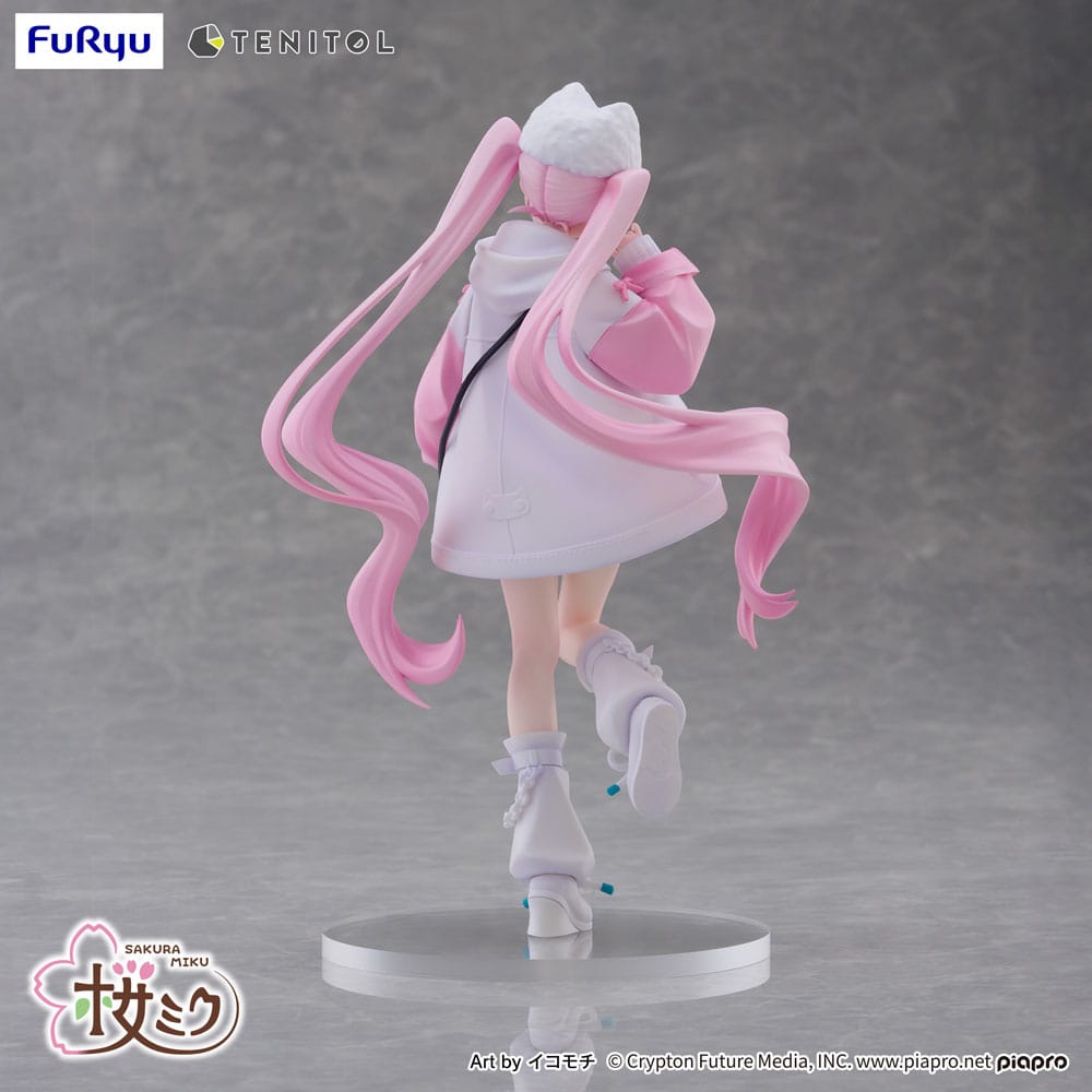 Hatsune Miku Tenitol PVC Statue Sakura Miku Cool style [petit] 19 cm Prizefiguren Yokina
