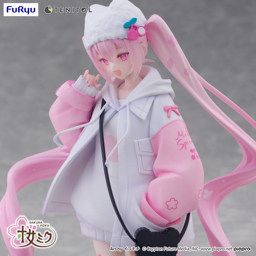 Hatsune Miku Tenitol PVC Statue Sakura Miku Cool style [petit] 19 cm Prizefiguren Yokina