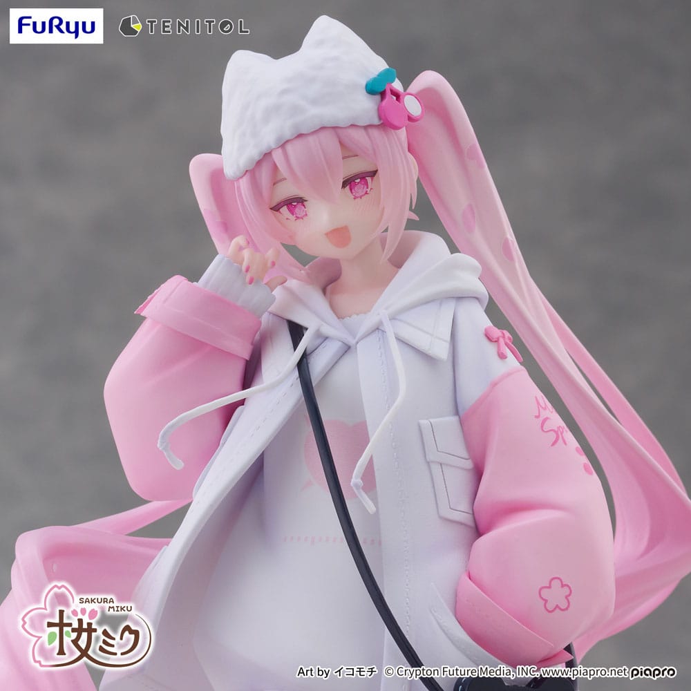 Hatsune Miku Tenitol PVC Statue Sakura Miku Cool style [petit] 19 cm Prizefiguren Yokina