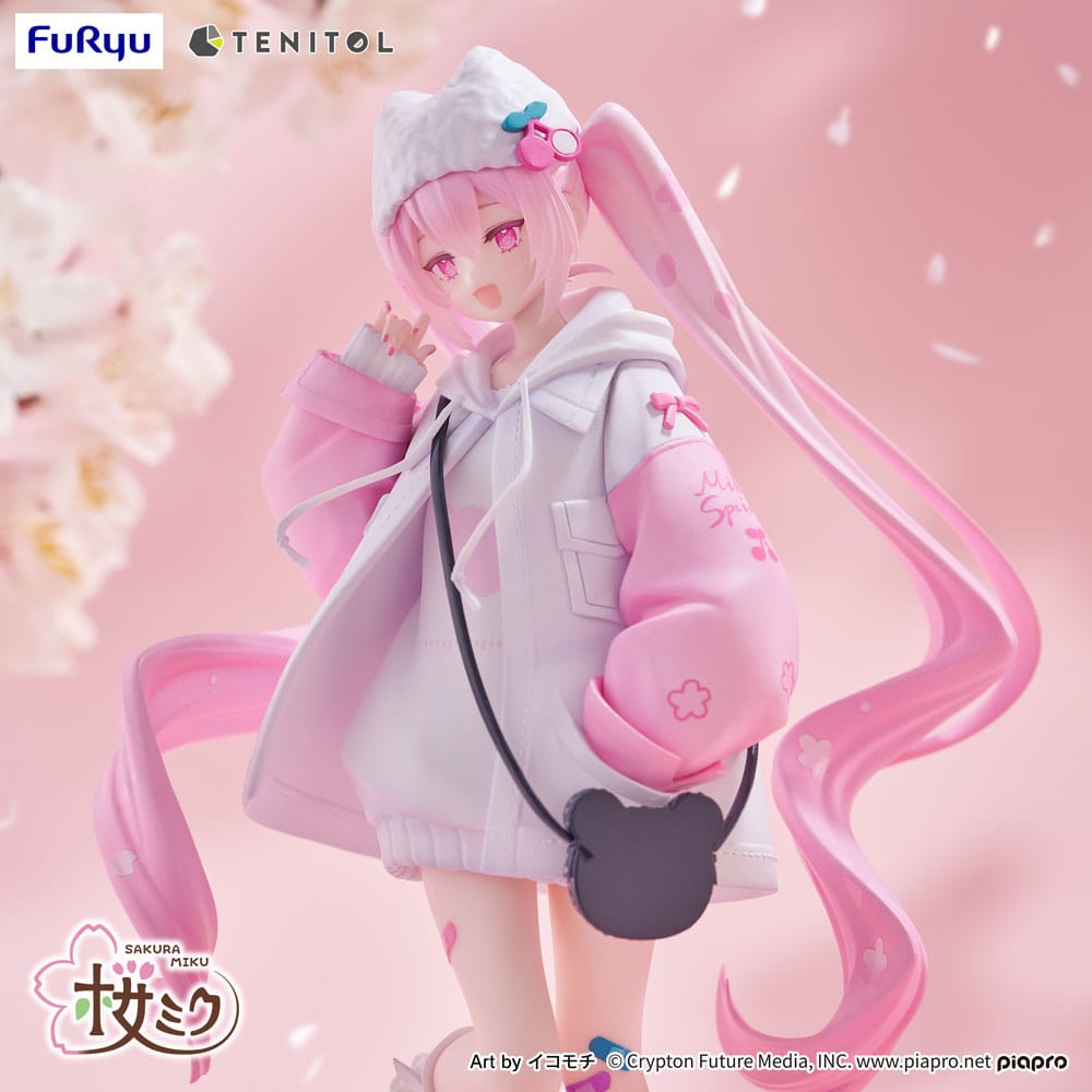 Hatsune Miku Tenitol PVC Statue Sakura Miku Cool style [petit] 19 cm Prizefiguren Yokina