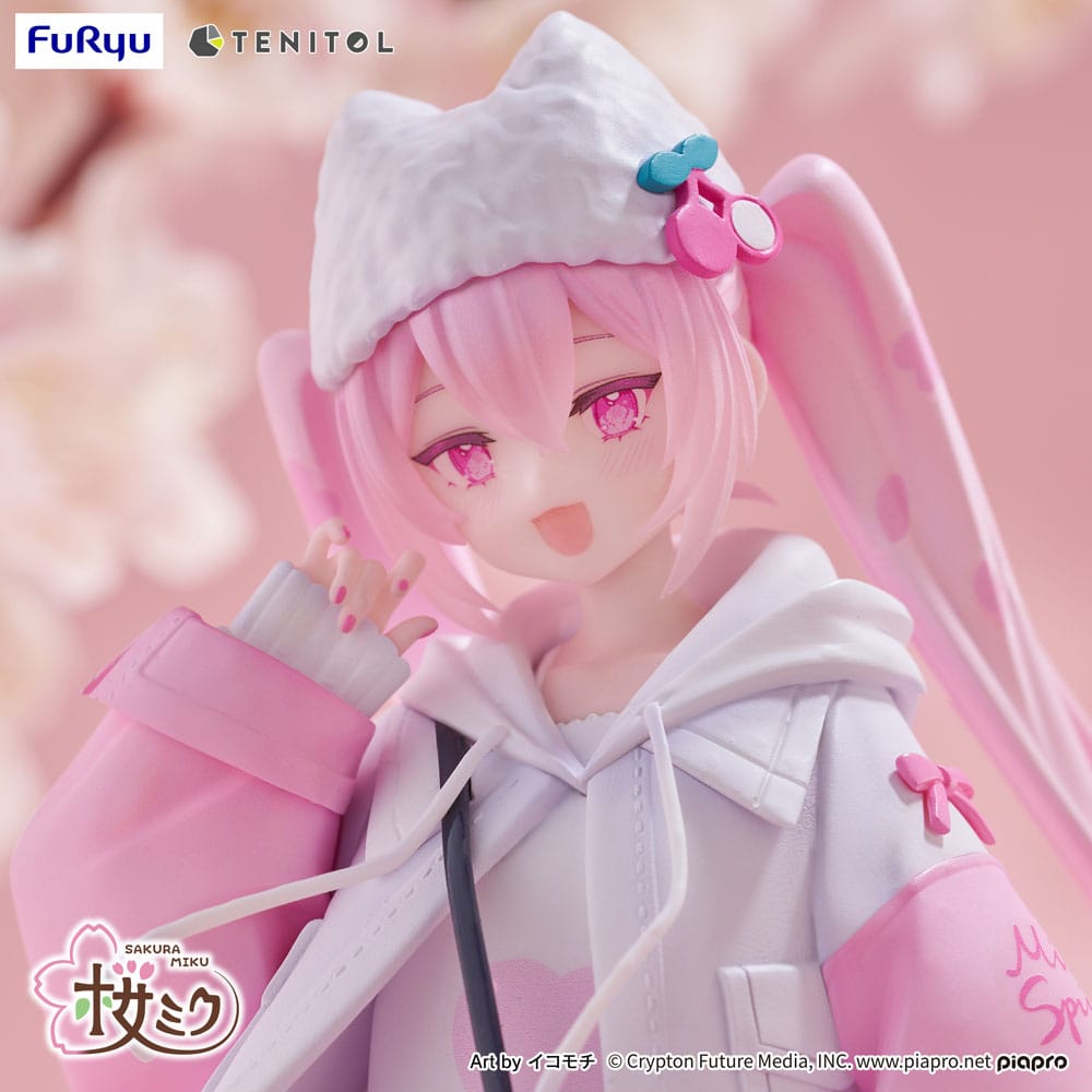Hatsune Miku Tenitol PVC Statue Sakura Miku Cool style [petit] 19 cm Prizefiguren Yokina