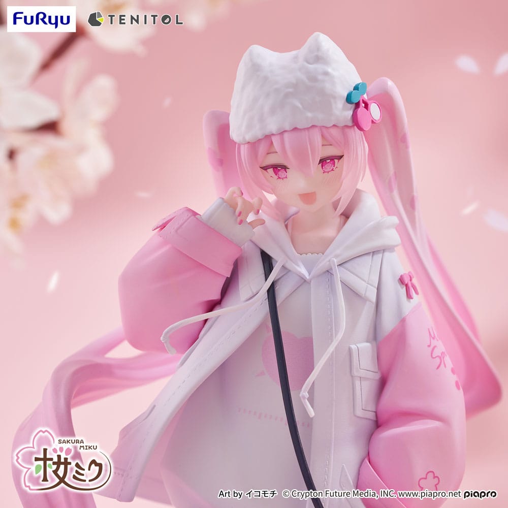 Hatsune Miku Tenitol PVC Statue Sakura Miku Cool style [petit] 19 cm Prizefiguren Yokina