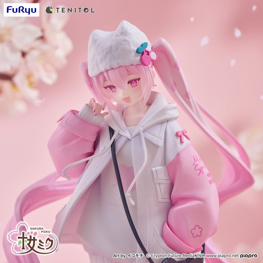 Hatsune Miku Tenitol PVC Statue Sakura Miku Cool style [petit] 19 cm Prizefiguren Yokina