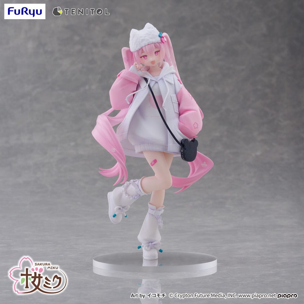 Hatsune Miku Tenitol PVC Statue Sakura Miku Cool style [petit] 19 cm Prizefiguren Yokina