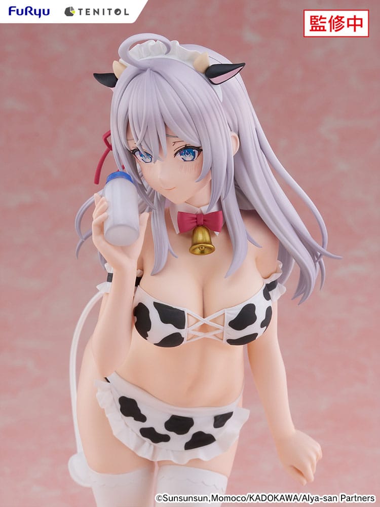 Alya Sometimes Hides Her Feelings in Russian Tenitol Tall PVC Statue Alya Cow Costume Ver. 29 cm Prizefiguren Yokina