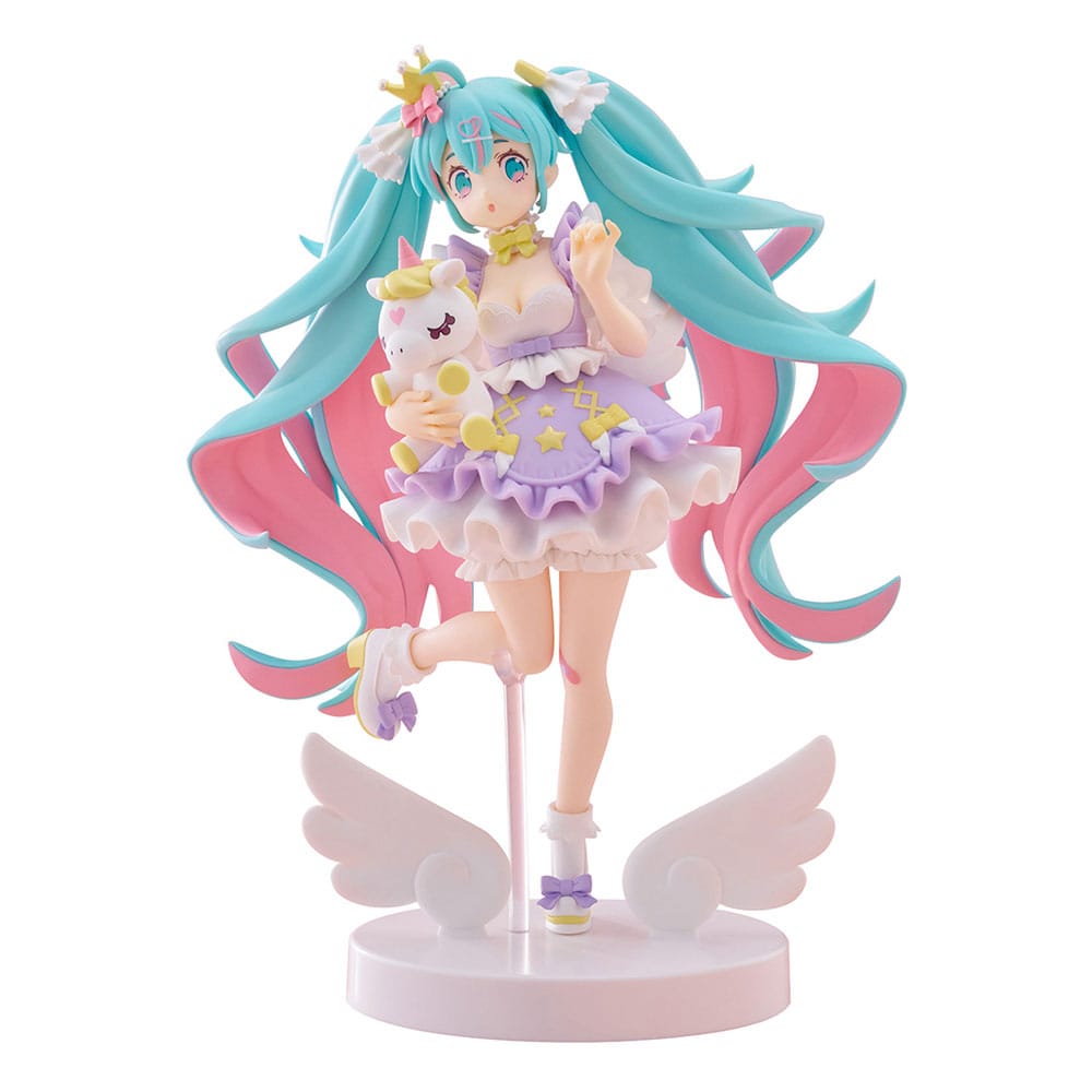 Hatsune Miku Tenitol PVC Statue Hatsune Miku Yumekawa Princess Lavender Ver. 21 cm Prizefiguren Yokina