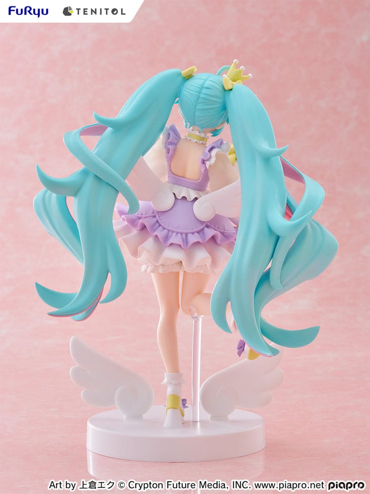 Hatsune Miku Tenitol PVC Statue Hatsune Miku Yumekawa Princess Lavender Ver. 21 cm Prizefiguren Yokina