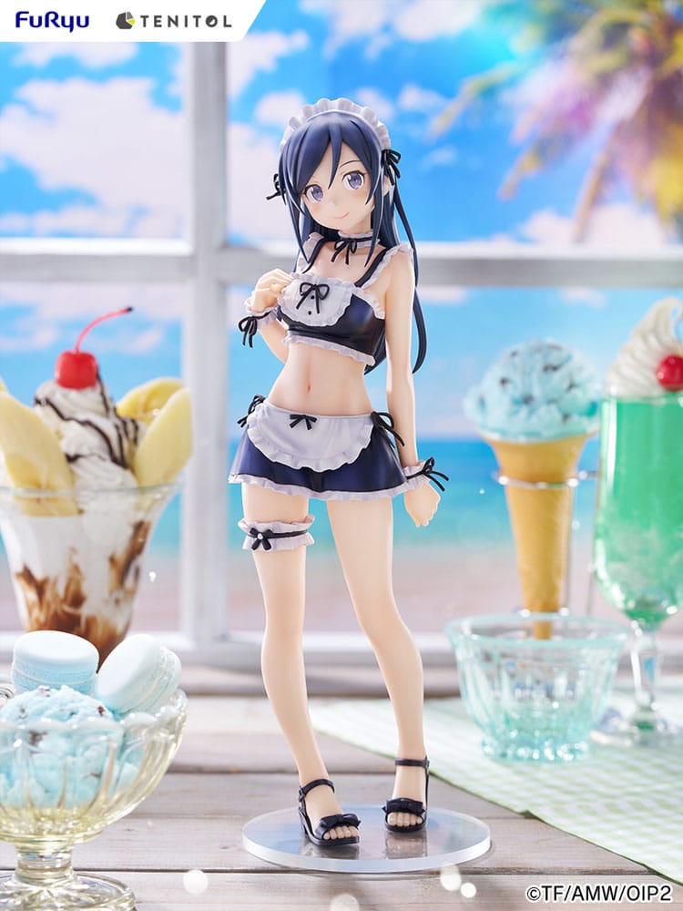 Ore no Imouto ga Konna ni Kawaii Wake ga Nai. Tenitol Tall PVC Statue Aragaki Ayase swimsuits maid Ver. 30 cm Prizefiguren Yokina